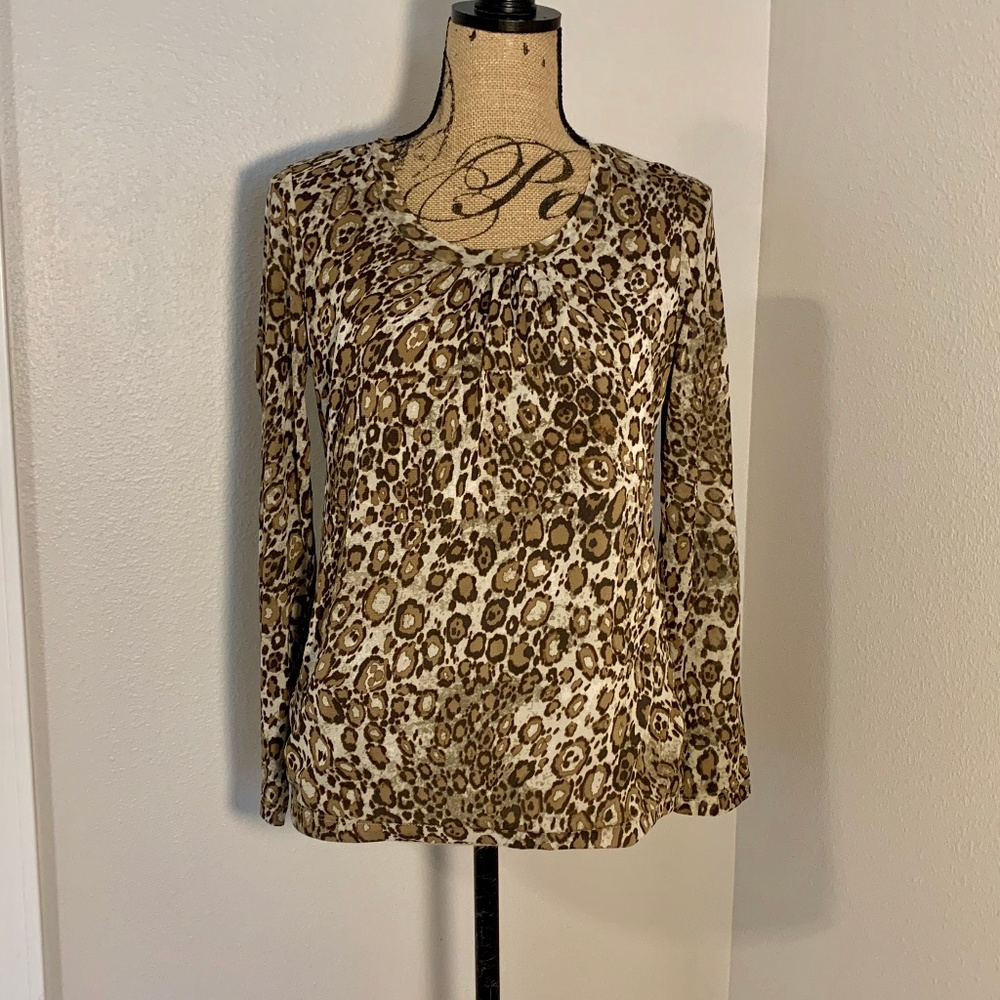 Liz Claiborne Animal print top - size Medium